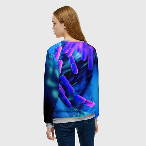 Женский свитшот PLAGUE INC / 3D-Меланж – фото 4