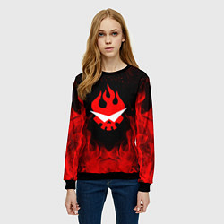 Свитшот женский GURREN LAGANN, цвет: 3D-черный — фото 2