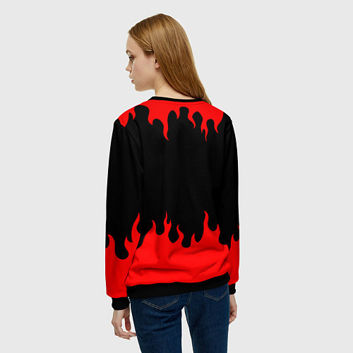 Женский свитшот GURREN LAGANN / 3D-Черный – фото 4