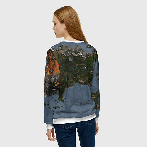 Женский свитшот ГЕРОИ 3 / 3D-Белый – фото 4