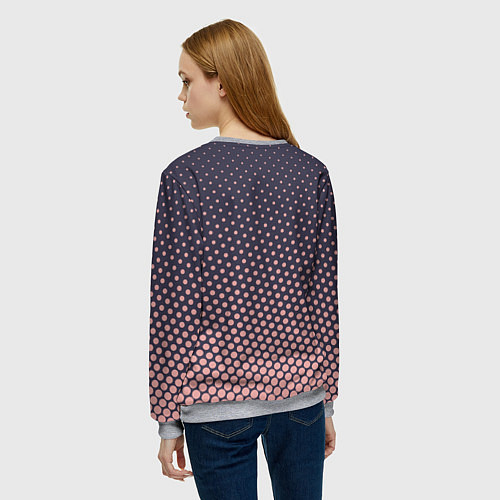 Женский свитшот Dots pattern / 3D-Меланж – фото 4