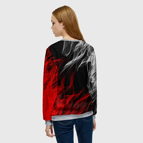 Женский свитшот KIMETSU NO YAIBA / 3D-Меланж – фото 4