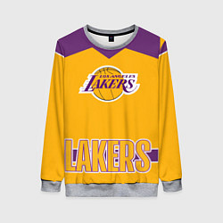 Свитшот женский Los Angeles Lakers, цвет: 3D-меланж
