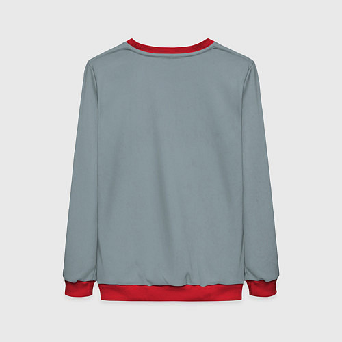 Женский свитшот Кошмарный сон стоматолога / 3D-Красный – фото 2