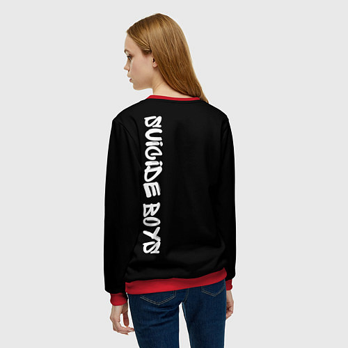 Женский свитшот Suicide Boys / 3D-Красный – фото 4