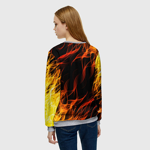 Женский свитшот PUBG / 3D-Меланж – фото 4