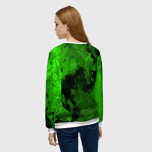 Женский свитшот BIOHAZARD / 3D-Белый – фото 4