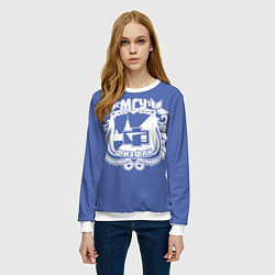 Свитшот женский Физфак МГУ, цвет: 3D-белый — фото 2