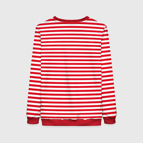 Женский свитшот Тельняшка Внутренних Войск / 3D-Красный – фото 2