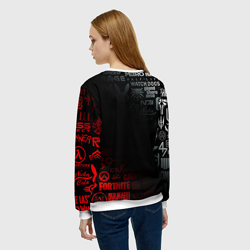 Женский свитшот ROBLOX / 3D-Белый – фото 4