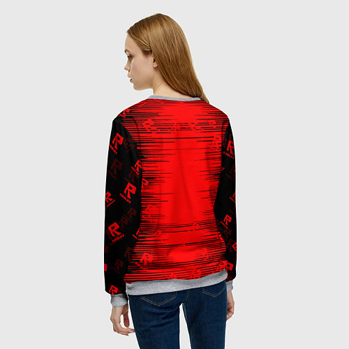 Женский свитшот Roblox / 3D-Меланж – фото 4