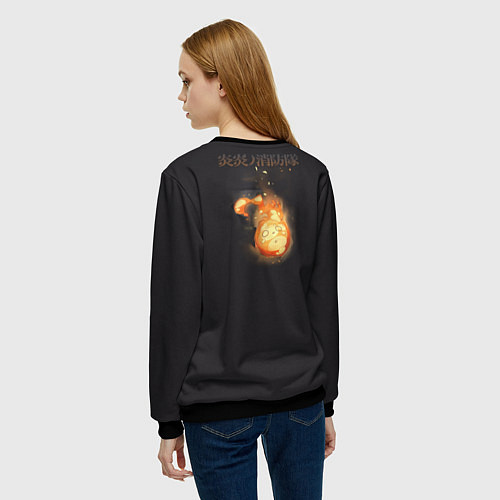 Женский свитшот Fire Force ??8 / 3D-Черный – фото 4