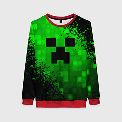 Свитшот женский MINECRAFT, цвет: 3D-красный