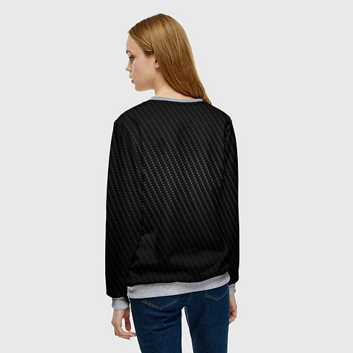 Женский свитшот TOYOTA / 3D-Меланж – фото 4