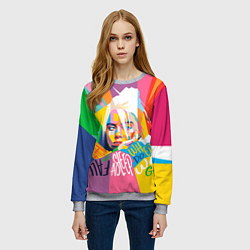 Свитшот женский BILLIE EILISH, цвет: 3D-меланж — фото 2
