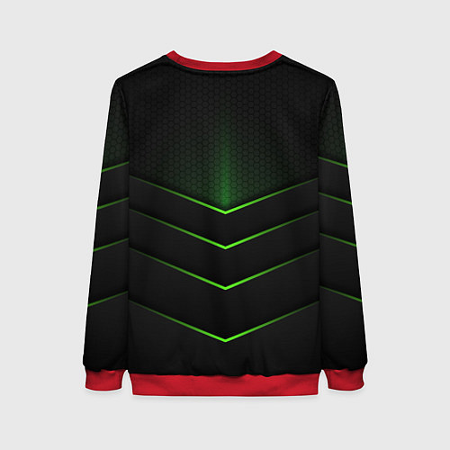 Женский свитшот Mercedes-Benz / 3D-Красный – фото 2