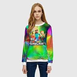 Свитшот женский MINECRAFT, цвет: 3D-белый — фото 2