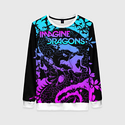 Свитшот женский Imagine Dragons, цвет: 3D-белый