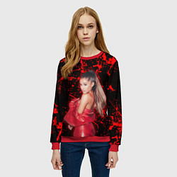 Свитшот женский Ариана Гранде, цвет: 3D-красный — фото 2