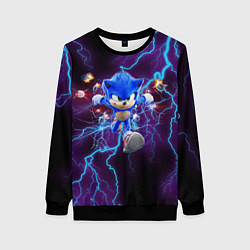 Свитшот женский SONIC, цвет: 3D-черный