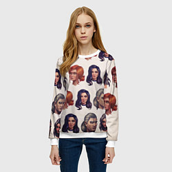 Свитшот женский ВЕДЬМАК, цвет: 3D-белый — фото 2