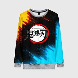 Свитшот женский KIMETSU NO YAIBA, цвет: 3D-меланж