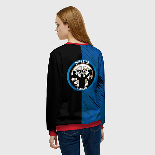 Женский свитшот Интер / 3D-Красный – фото 4