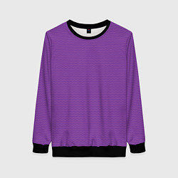 Свитшот женский Фиолетовая волна, цвет: 3D-черный