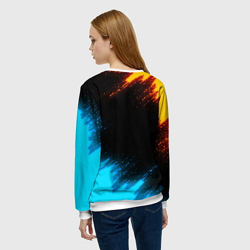Женский свитшот PORTAL / 3D-Белый – фото 4