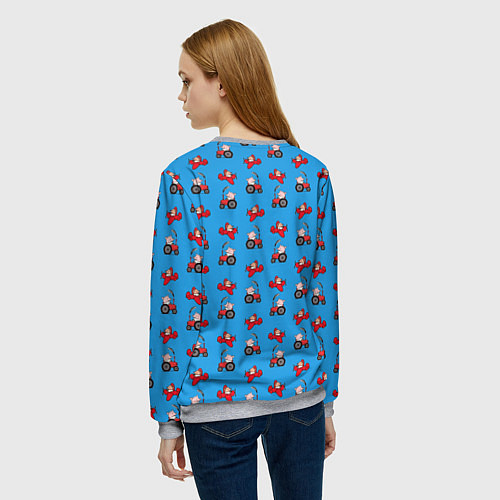 Женский свитшот Поросенок Пётр / 3D-Меланж – фото 4