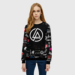 Свитшот женский LINKIN PARK, цвет: 3D-черный — фото 2