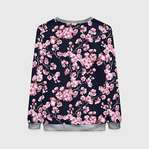 Женский свитшот Сакура / 3D-Меланж – фото 2
