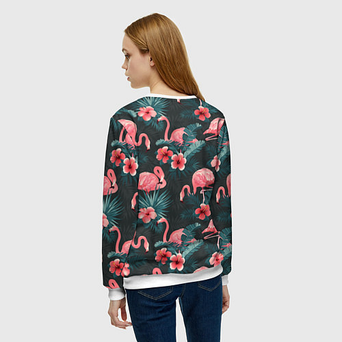 Женский свитшот Flamingo / 3D-Белый – фото 4