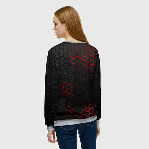 Женский свитшот AUDI / 3D-Меланж – фото 4