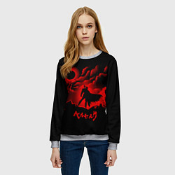 Свитшот женский BERSERK, цвет: 3D-меланж — фото 2