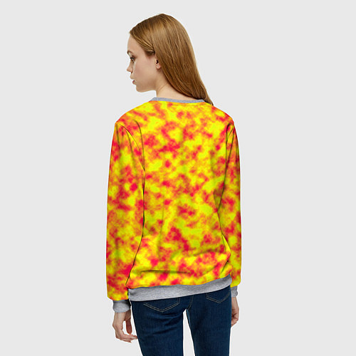 Женский свитшот РОССИЯ / 3D-Меланж – фото 4