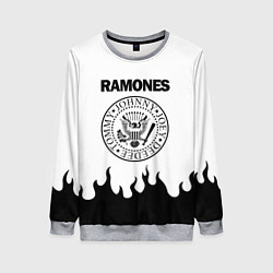 Свитшот женский RAMONES, цвет: 3D-меланж