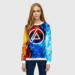 Свитшот женский LINKIN PARK, цвет: 3D-белый — фото 2