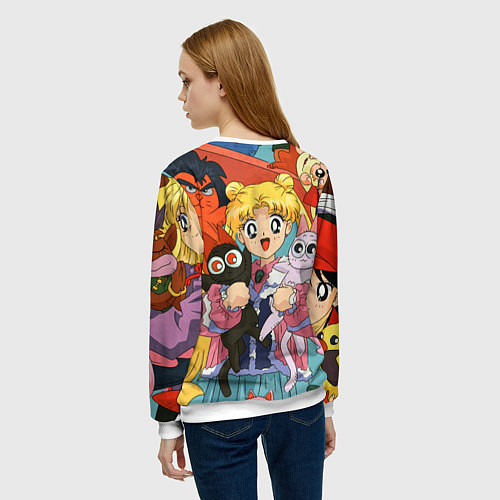 Женский свитшот СЕЙЛОР МУН / 3D-Белый – фото 4