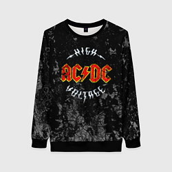 Свитшот женский ACDC, цвет: 3D-черный