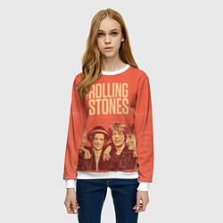 Свитшот женский The Rolling Stones, цвет: 3D-белый — фото 2