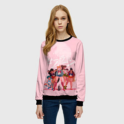 Свитшот женский PINK SAILOR MOON, цвет: 3D-черный — фото 2