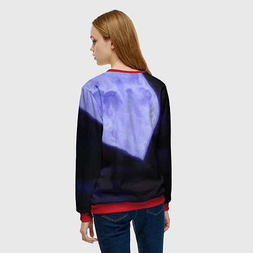 Женский свитшот СЕЙЛОР МУН / 3D-Красный – фото 4