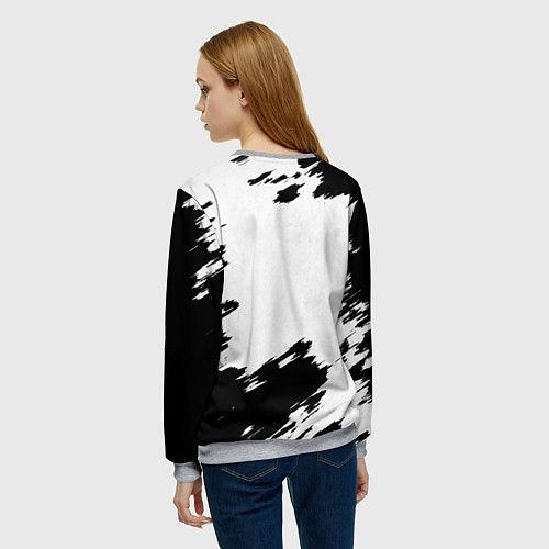 Женский свитшот Гражданская оборона / 3D-Меланж – фото 4