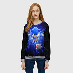 Свитшот женский SONIC, цвет: 3D-меланж — фото 2