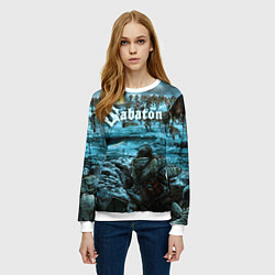 Свитшот женский Sabaton, цвет: 3D-белый — фото 2