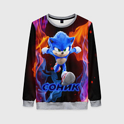 Свитшот женский SONIC, цвет: 3D-меланж