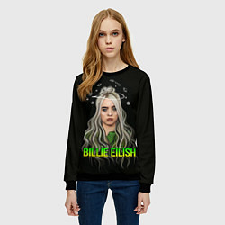 Свитшот женский BILLIE EILISH, цвет: 3D-черный — фото 2