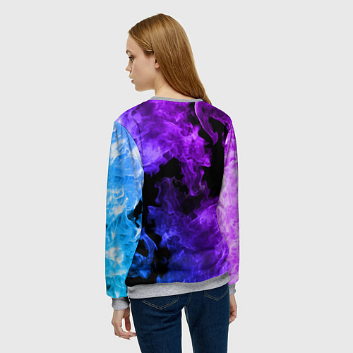 Женский свитшот SONIC / 3D-Меланж – фото 4