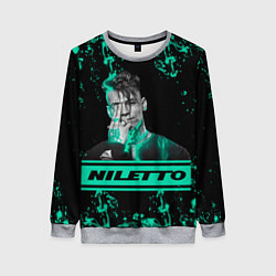 Свитшот женский NILETTO, цвет: 3D-меланж